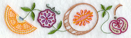 Vintage Jacobean Fruit Thin Border - Image 2