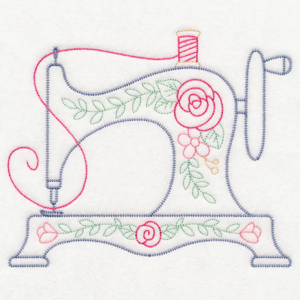 Vintage Stitches Sewing Machine - Image 2