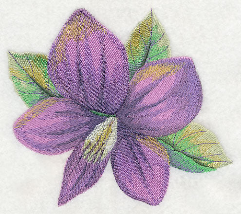 Violet Bloom in Watercolor - Image 4