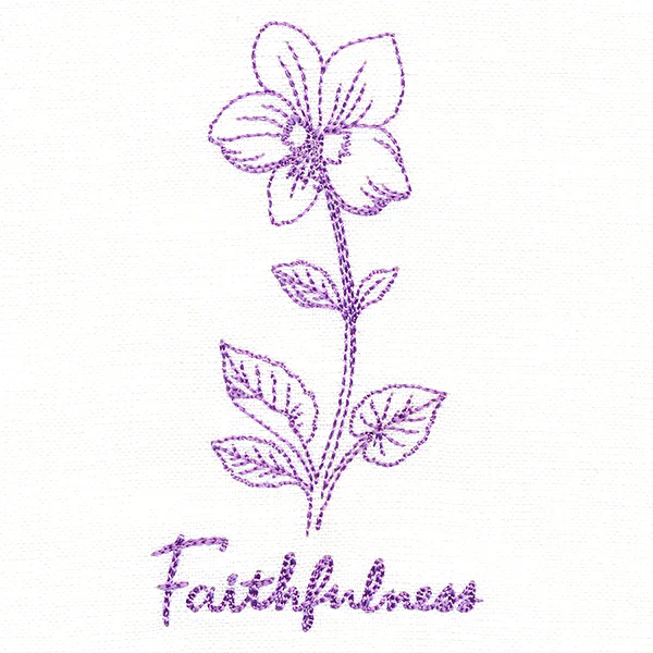 Violets of Faithfulness (Vintage) - Image 2