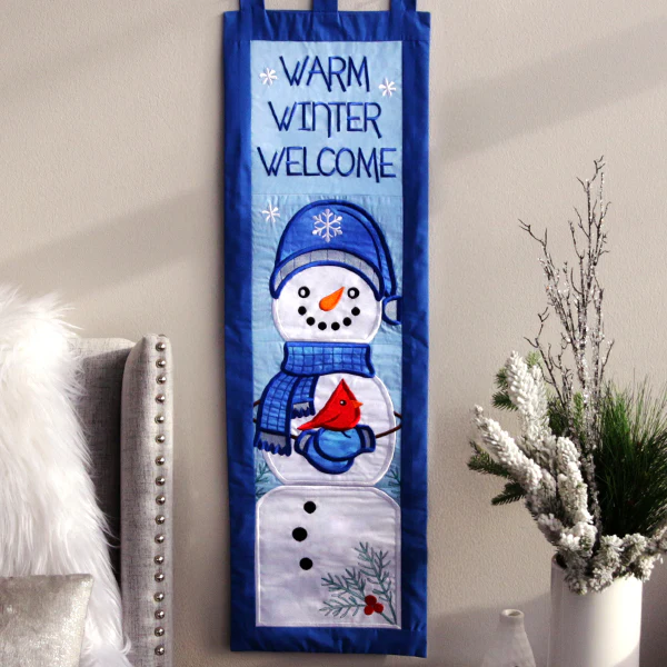 Warm Winter Welcome Snowman - Bottom Buttons (Applique) - Image 16
