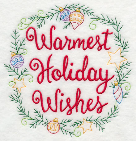 Warmest Holiday Wishes Wreath - Image 3