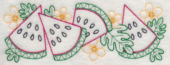 Watermelon Wedge Border (Vintage) - Image 3
