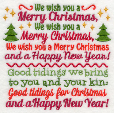 We Wish You a Merry Christmas Carol Square - Image 4