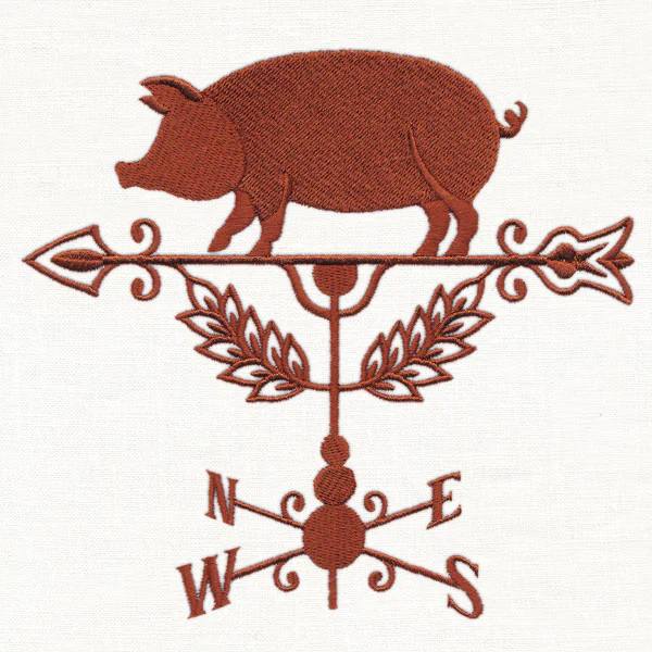 Weather Vane Silhouette - Pig - Image 2