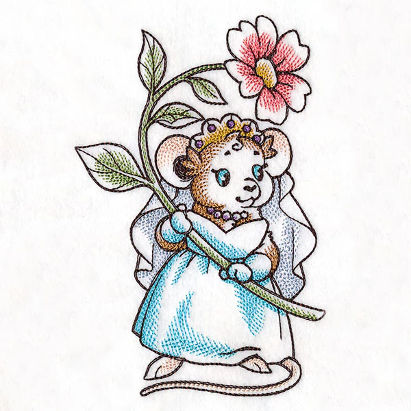 Wedding Mice With flowers - Bride - Image 17
