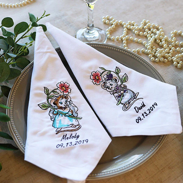 Wedding Mice With flowers - Bride - Image 19
