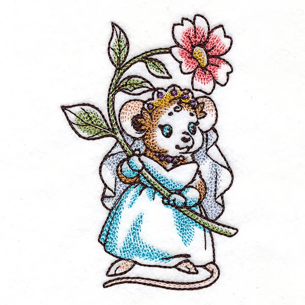 Wedding Mice With flowers - Bride - Image 20