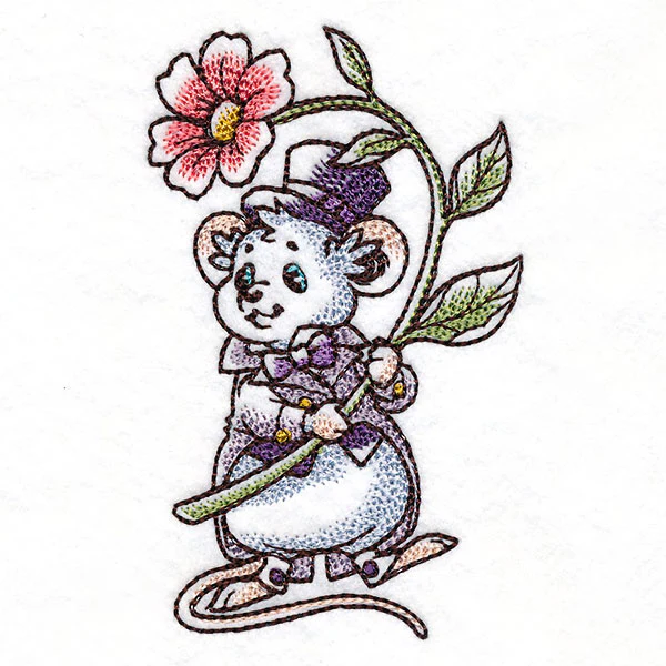 Wedding Mice with Flowers - Groom - Image 20