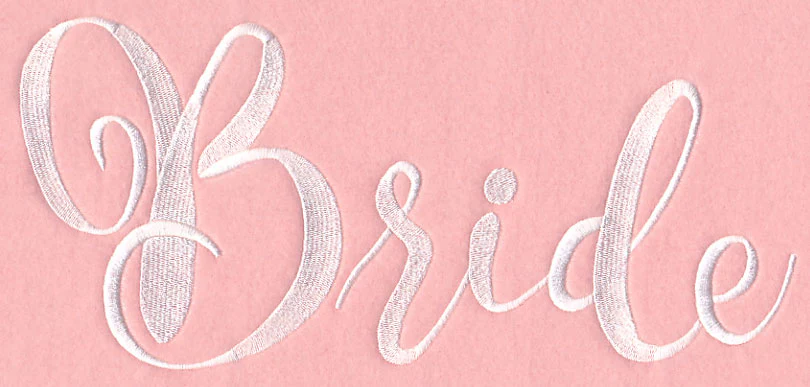 Wedding Typography - Bride