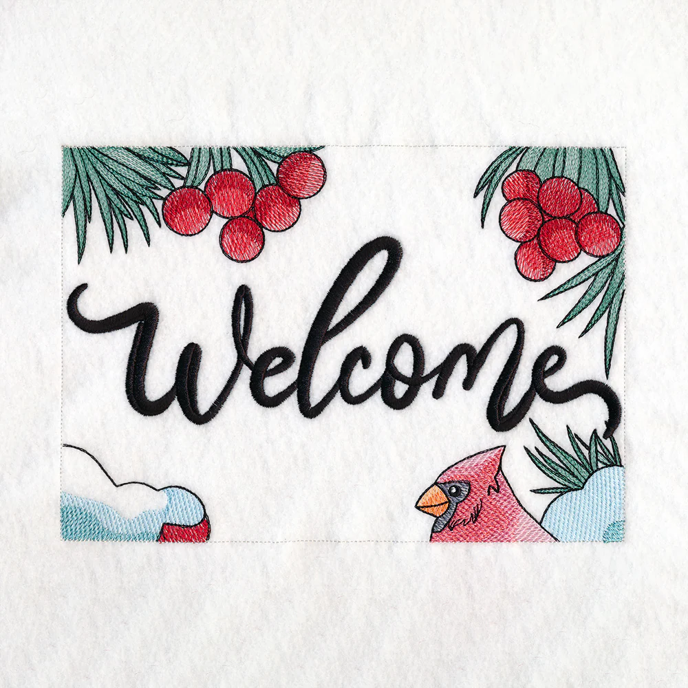 Welcome Cardinal Garden Flag - Image 4