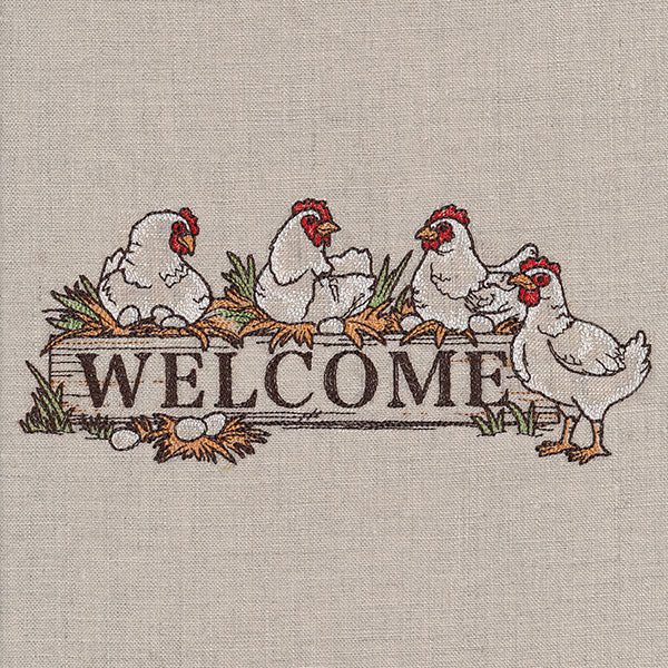 Welcome Chicken Sign - Image 5