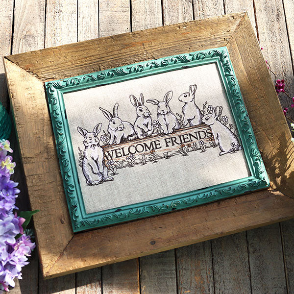 Welcome Friends Bunny Sign - Image 10