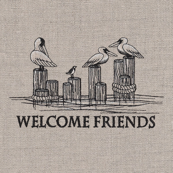 Welcome Friends Pelican Sign - Image 7