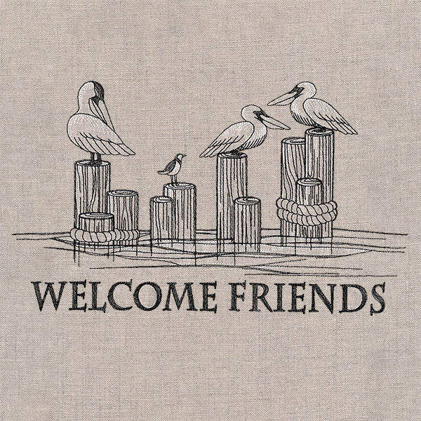 Welcome Friends Pelican Sign - Image 9