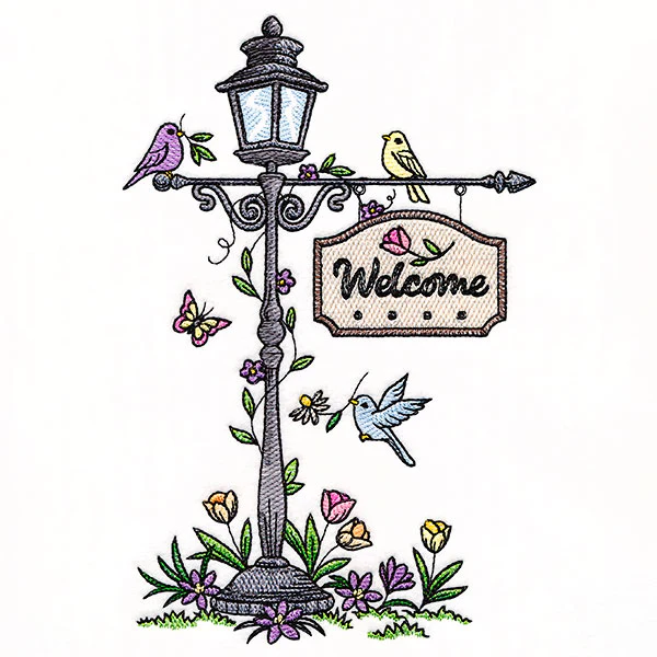 Welcome Spring Lamppost - Image 3