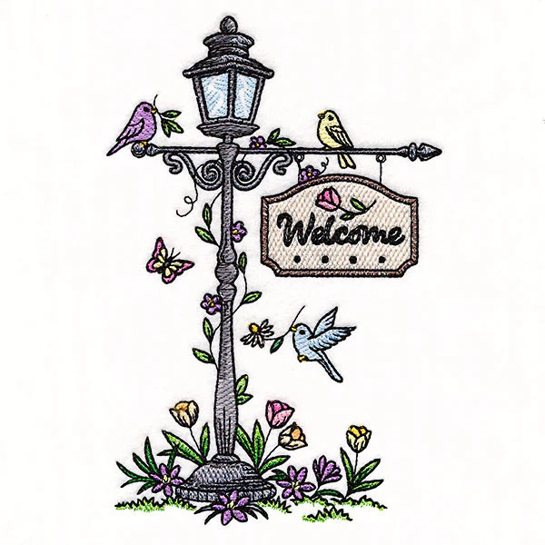 Welcome Spring Lamppost - Image 7