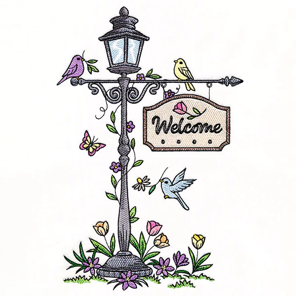Welcome Spring Lamppost - Image 9