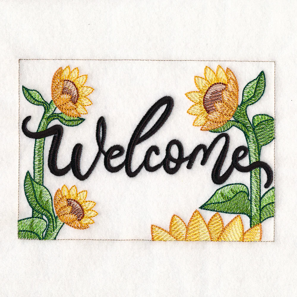 Welcome Sunflower Garden Flag - Image 11