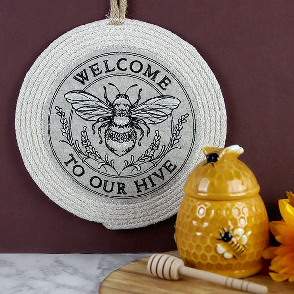 Welcome to Our Hive Honeybee Stamp - Image 10
