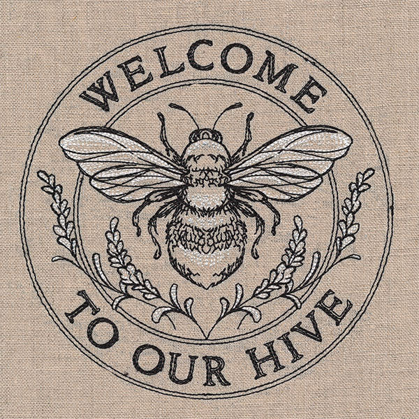 Welcome to Our Hive Honeybee Stamp - Image 5