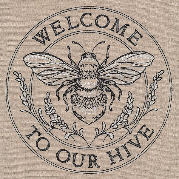 Welcome to Our Hive Honeybee Stamp - Image 9