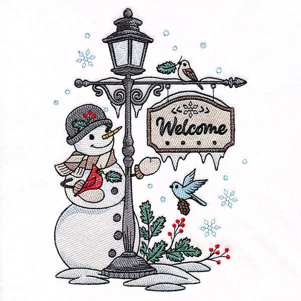 Welcome Winter Lamppost - Image 2