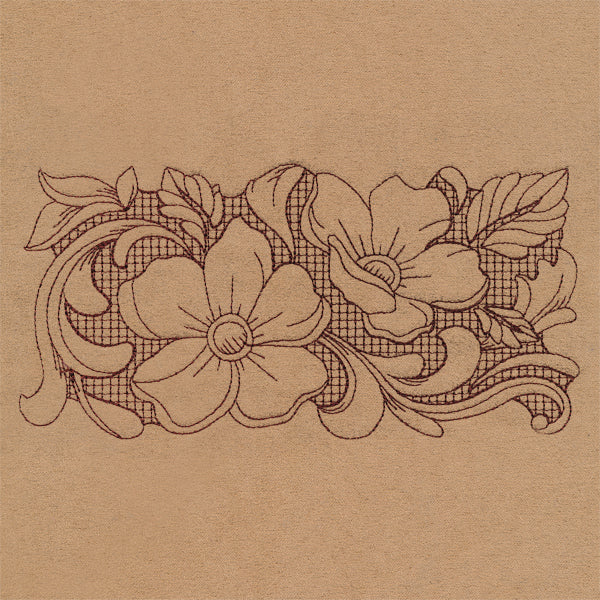 Western Blooms Border (Trapunto) - Image 4