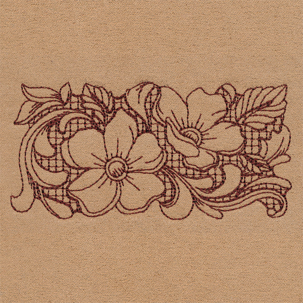 Western Blooms Border (Trapunto) - Image 5
