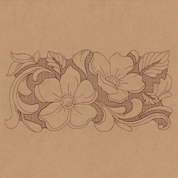 Western Blooms Border (Trapunto) - Image 6