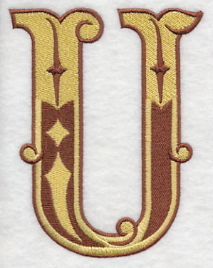 Western Letter U (5 inch) - Image 5