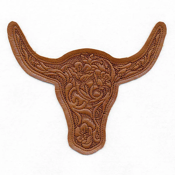 Western & Wild Steer Head (Applique) - Image 3