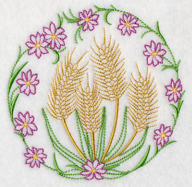 Wheat and Flowers (Vintage) - Image 4