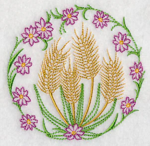 Wheat and Flowers (Vintage) - Image 5
