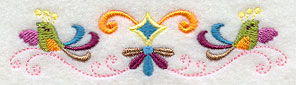 Whimsical Birds Border - Image 3