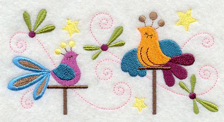 Whimsical Birds Rectangle - Image 2