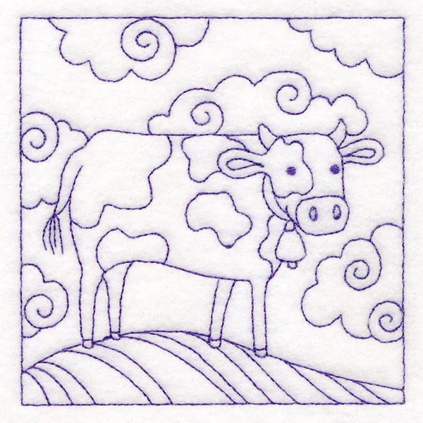 Whimsical Farm Life Quilting - Cow (Double Run) - Image 11