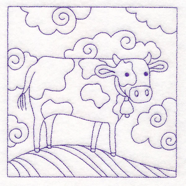 Whimsical Farm Life Quilting - Cow (Double Run) - Image 12