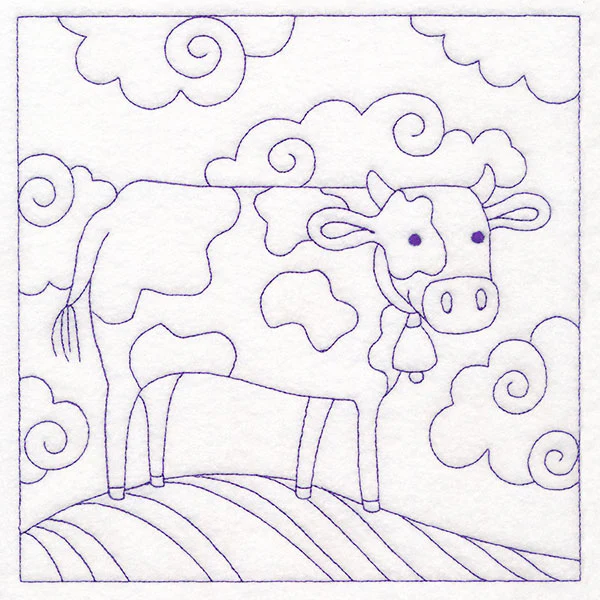 Whimsical Farm Life Quilting - Cow (Double Run) - Image 20