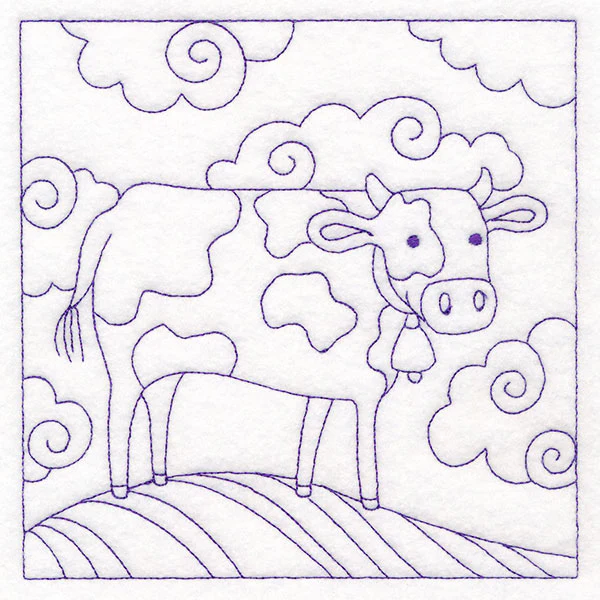 Whimsical Farm Life Quilting - Cow (Double Run) - Image 34