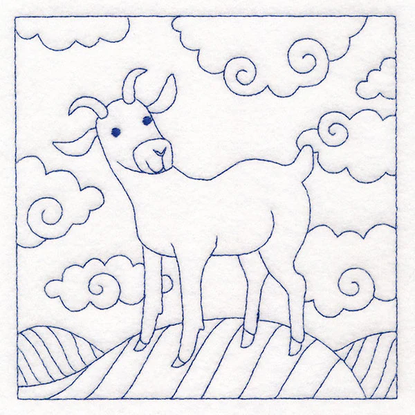Whimsical Farm Life Quilting - Goat (Double Run) - Image 3