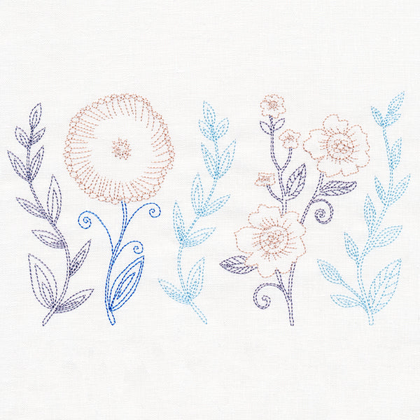 Whimsical Folk Art Botanical Border (Vintage) - Image 3