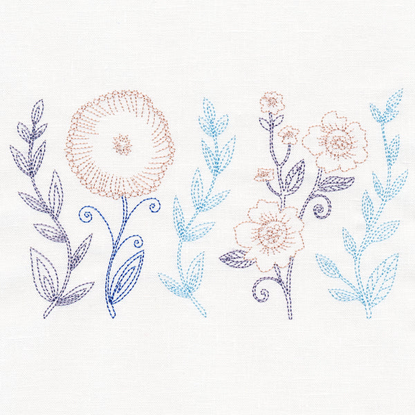 Whimsical Folk Art Botanical Border (Vintage) - Image 4