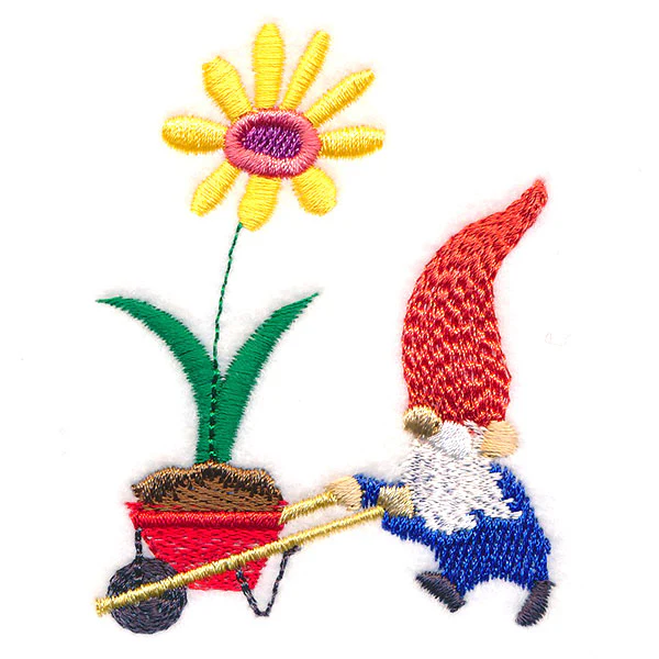 Whimsical Wheelbarrow Gnome - Image 3