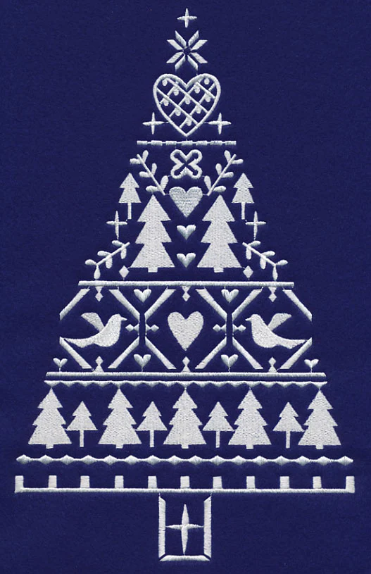White Christmas Nordic Tree of Love - Image 5