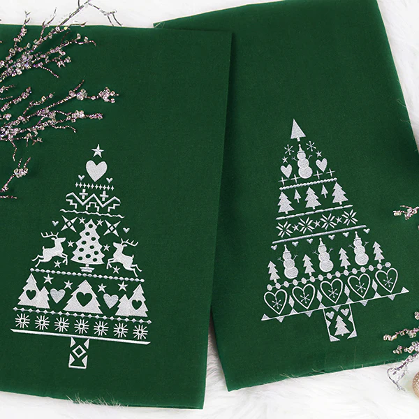 White Christmas Nordic Tree with Snowmen - Image 6