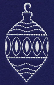 White Christmas Ornament Sparkle - Image 2