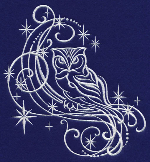 White Christmas Owl
