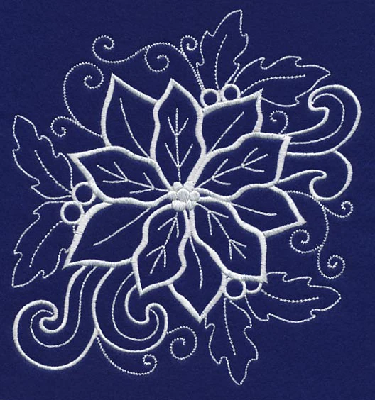 White Christmas Poinsettia in Bloom - Image 4