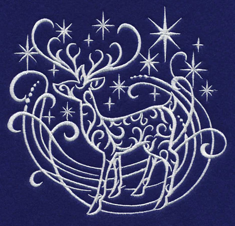 White Christmas Reindeer - Image 2
